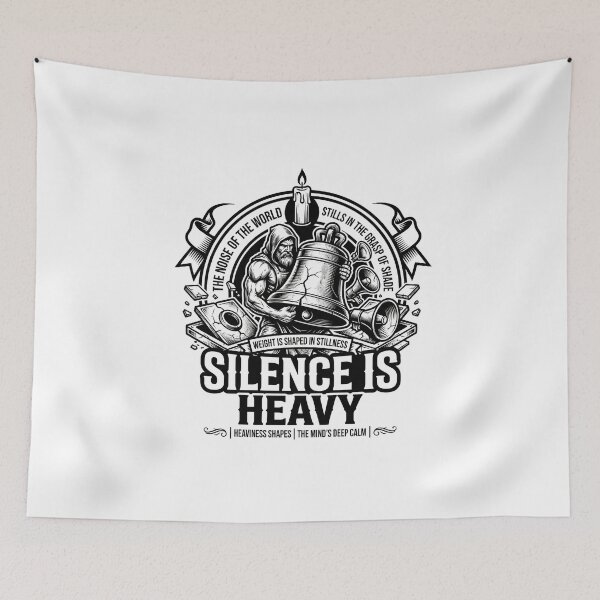 Item preview, Silence Is Heavy - Stoic Mindfulness & Strength designed and sold by MotionBanana Art.