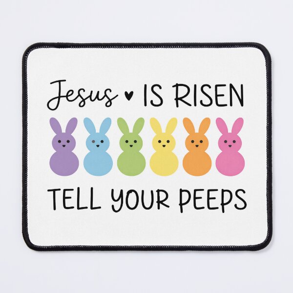 Item preview, Jesus Is Risen Tell Your Peeps, Funny Easter, Easter Religious, Cute Baseball designed and sold by Naviiraart.