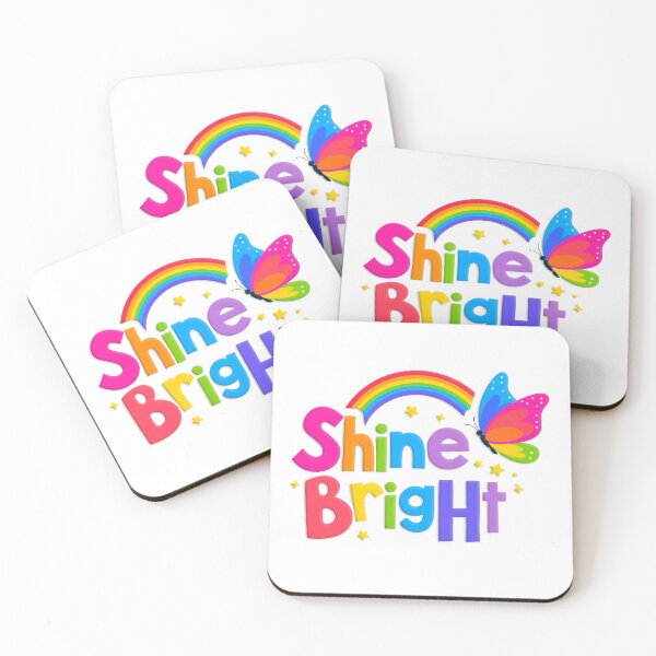 Item preview, Vibrant Shine Bright Rainbow Butterfly Kids Art designed and sold by Fábulas y Enseñanzas.