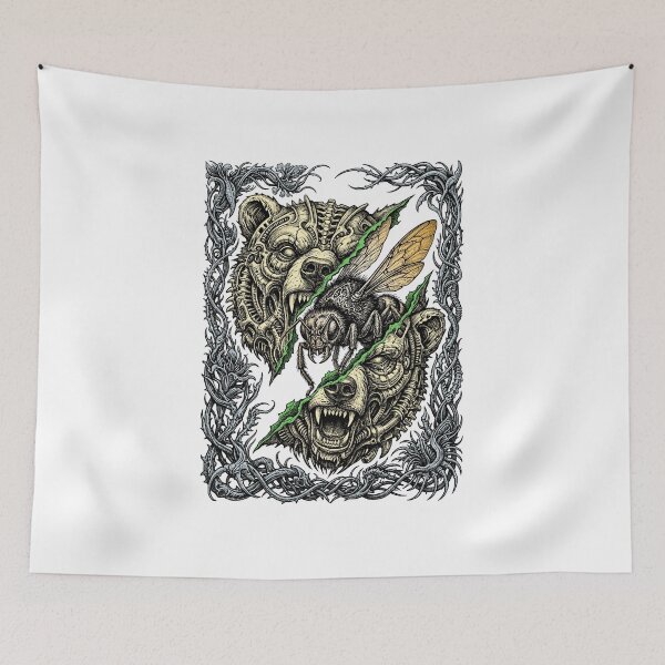 Item preview, A bee in a bear mask designed and sold by krabbaraban.