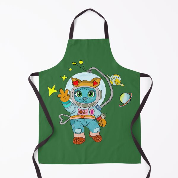Item preview, Cute astronaut cat in space – Kawaii cosmic adventure illustration designed and sold by chromyral-creations.