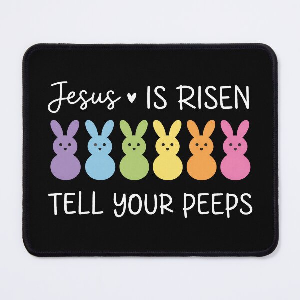 Item preview, Jesus Is Risen Tell Your Peeps, Funny Easter, Easter Religious, Cute Baseball 2 designed and sold by Naviiraart.