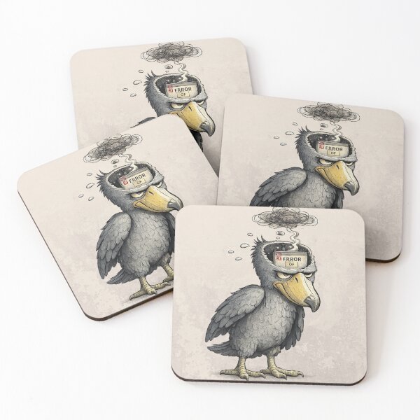 Item preview, Shoebill Stork Brain Offline Funny Bird Meme designed and sold by MoodOffline12427.