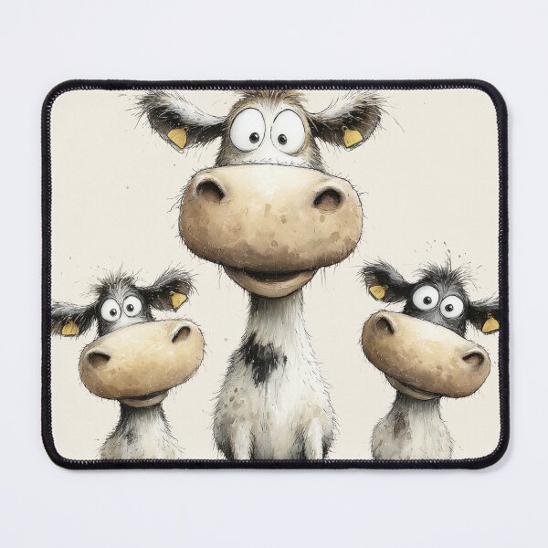 Item preview, CoW PRiNT, ANiMaL PRiNT ' Moos and Coos ' BY SHiRLeY MacARTHuR designed and sold by Shirley MacArthur Art.