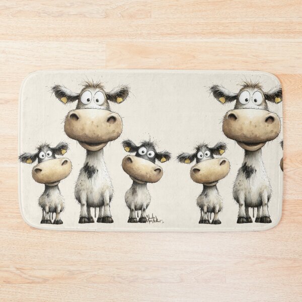 Item preview, CoW PRiNT, ANiMaL PRiNT ' Moos and Coos ' BY SHiRLeY MacARTHuR designed and sold by Shirley MacArthur Art.