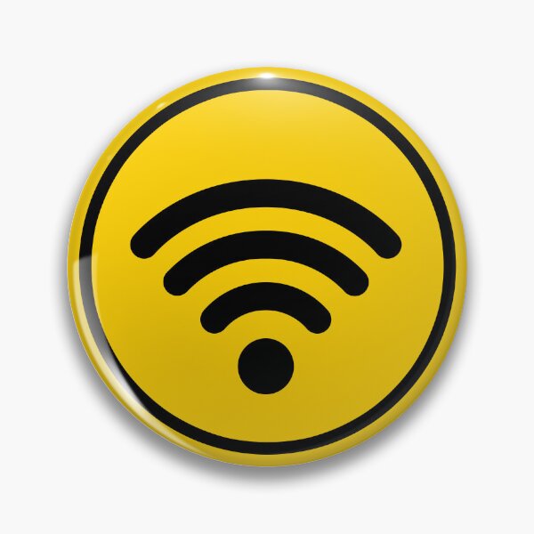 Item preview, Wifi Signal Yellow Icon  - Sign Art  designed and sold by stickerorange.