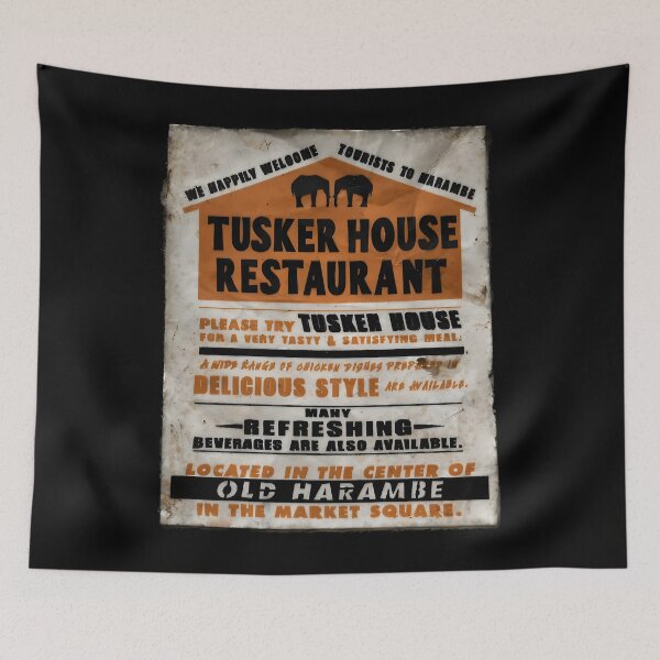 Item preview, Tusker House Restaurant Sign - Harambe Africa Animal Kingdom designed and sold by minqd.
