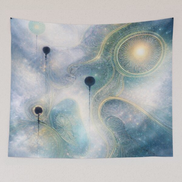 Item preview, The Living Machinery - Blue Cerulean  designed and sold by bubblegumphone.
