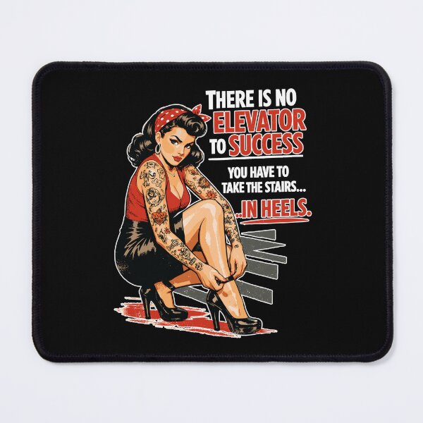 Item preview, Pin-Up Retro Print: Success in Heels & Tattoos designed and sold by Pineapple-Tree.