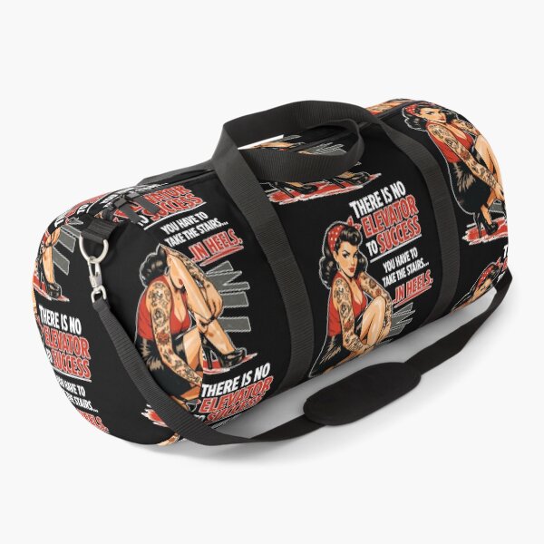 Item preview, Pin-Up Retro Print: Success in Heels & Tattoos designed and sold by Pineapple-Tree.
