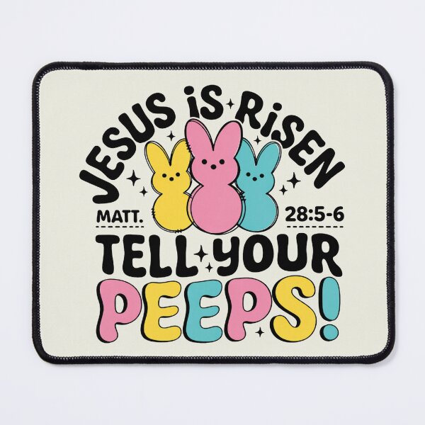 Item preview, Tell Your Peeps Easter: He Is Risen, Funny Easter Day, Cute Bunny designed and sold by Naviiraart.