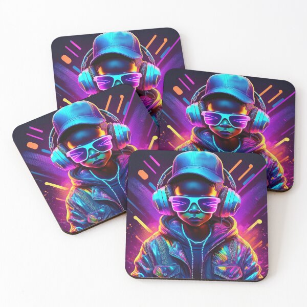 Item preview, Neon DJ Streetwear Headphones Aesthetic – Cyberpunk Music Lover Design designed and sold by Luvahawb.