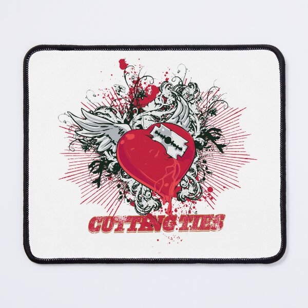 Item preview, Cutting Ties - Edgy Razor Blade Bleeding Heart Goth Art designed and sold by snapifyprints.