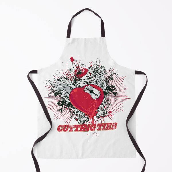 Item preview, Cutting Ties - Edgy Razor Blade Bleeding Heart Goth Art designed and sold by snapifyprints.