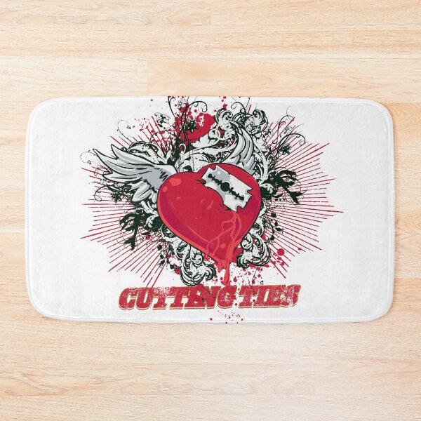 Item preview, Cutting Ties - Edgy Razor Blade Bleeding Heart Goth Art designed and sold by snapifyprints.