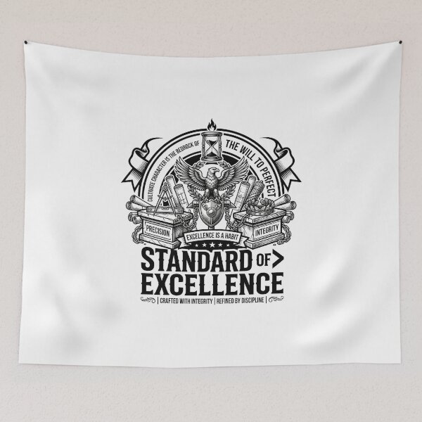 Item preview, Standard of Excellence - Professionalism & Integrity Badge designed and sold by MotionBanana Art.
