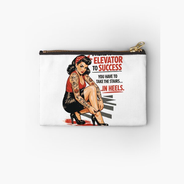 Item preview, Pin-Up Retro Print: Success in Heels & Tattoos designed and sold by Pineapple-Tree.
