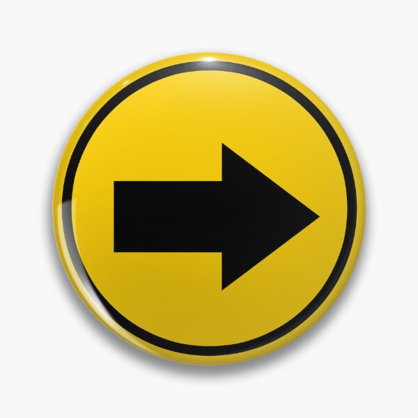 Item preview, Yellow Arrow Direction Icon - Sign Art  designed and sold by stickerorange.