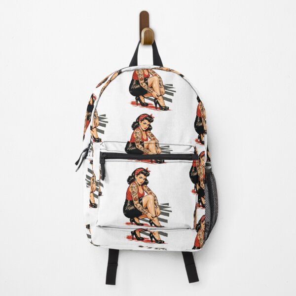 Item preview, Tattoo Pin-Up: Retro advertising print & high heels designed and sold by Pineapple-Tree.