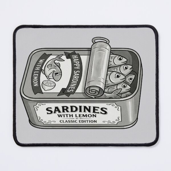 Item preview, Vintage Happy Sardines With Lemon Tin designed and sold by capricedefille.