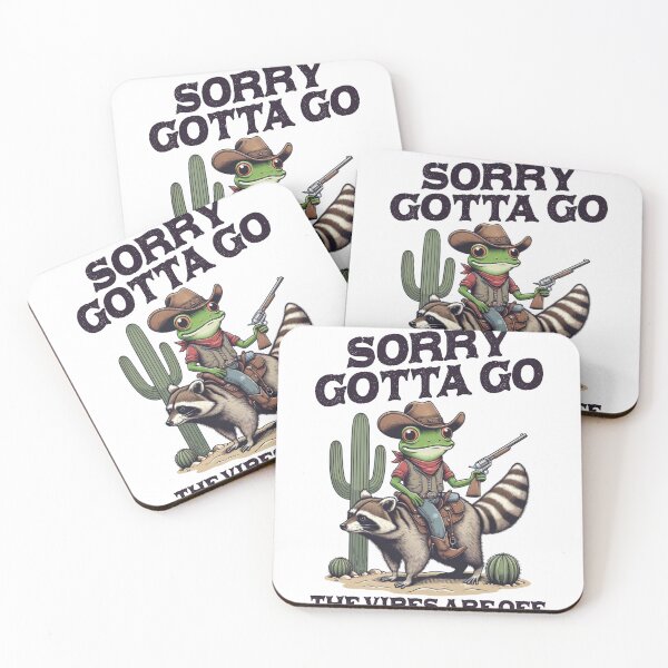 Item preview, Funny Cowboy Frog Riding Raccoon designed and sold by KrisGraphic45.