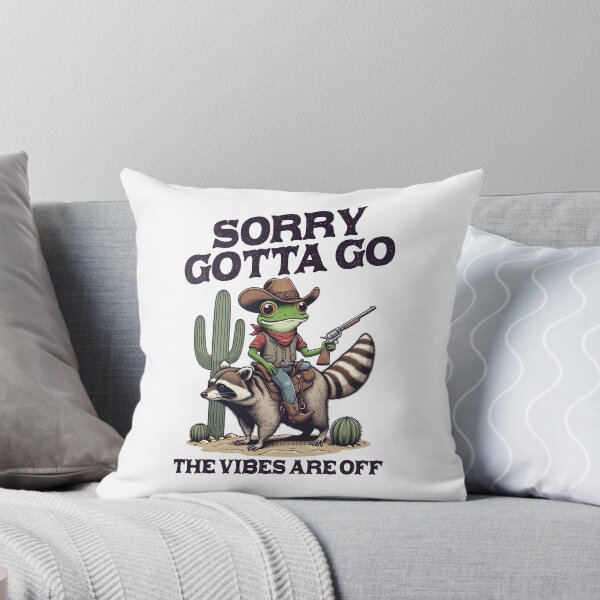 Item preview, Funny Cowboy Frog Riding Raccoon designed and sold by KrisGraphic45.