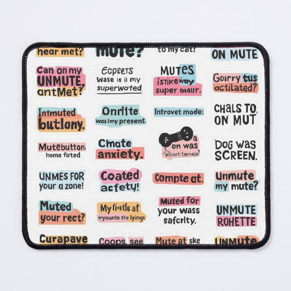 Item preview, WFH Meeting Chaos: Mute/Unmute Stickers designed and sold by CreativesByNoor.