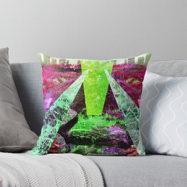 Item preview, wetland city ecopop collage landscape architectural wallpaper designed and sold by jorgelebeau.
