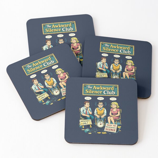 Item preview, The Awkward Silence Club – Retro Introvert Humor designed and sold by LMFARNACIO.