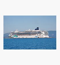 Norwegian Jade liner, Corfu Photographic Print