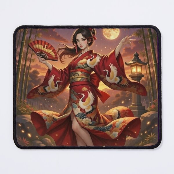Item preview, Crimson Crane Moonlit Sensu Elegance designed and sold by RadaQueen.