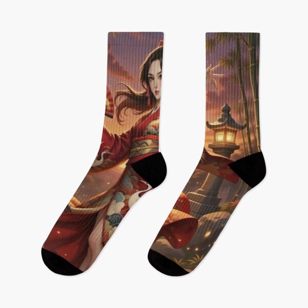 Item preview, Crimson Crane Moonlit Sensu Elegance designed and sold by RadaQueen.