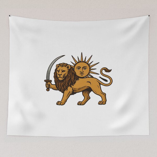 Item preview, lion and sun emblem of persia designed and sold by NCNGDESIGN.