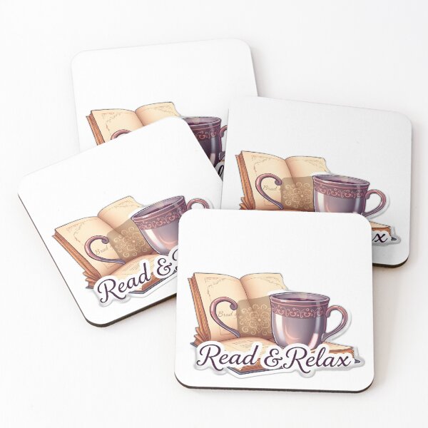 Item preview, Cozy Home Hobbies Illustration – Steaming Mug & Open Book Art for Home Décor designed and sold by PrintMadog.
