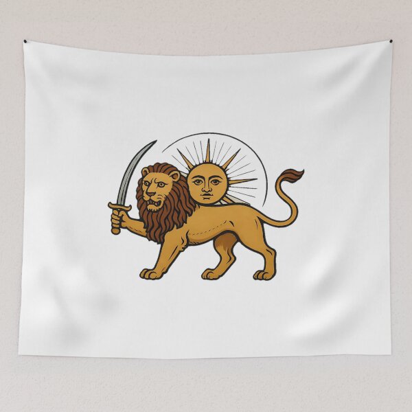Item preview, lion and sun emblem of persia designed and sold by NRSROTE.