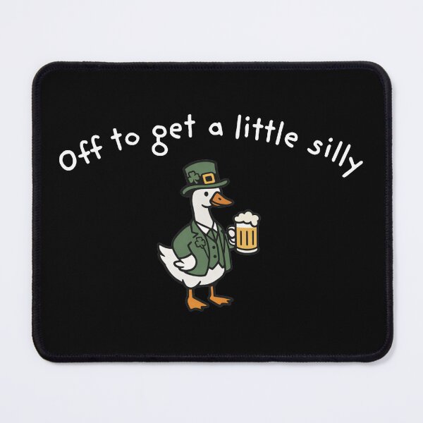 Item preview, Funny St Patricks Day Goose, Off To Get A Little Silly, St Paddys Day Goose, Funny Irish St Pattys Day designed and sold by Vonravenn.