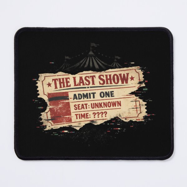 Item preview, The Last Show Circus Ticket Creepy Circus Retro Horror designed and sold by SplashTastic.