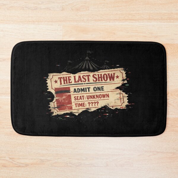 Item preview, The Last Show Circus Ticket Creepy Circus Retro Horror designed and sold by SplashTastic.