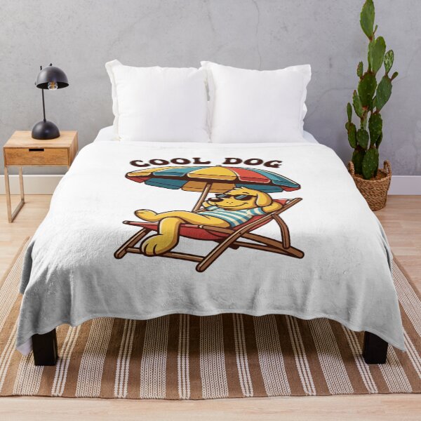 Item preview, Cool Dog Beach Vibes – Funny Summer Dog T-Shirt | Chill Vacation Dog Illustration designed and sold by quietvisualsco.