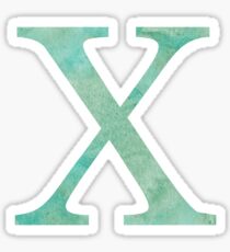 Emerald Watercolor Χ Sticker