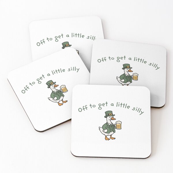 Item preview, Funny St Patricks Day Goose, Off To Get A Little Silly, St Paddys Day Goose, Funny Irish St Pattys Day 2 designed and sold by Vonravenn.