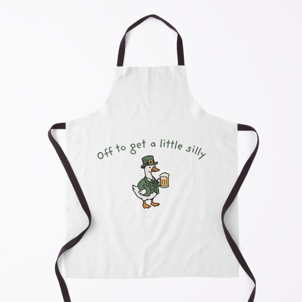 Item preview, Funny St Patricks Day Goose, Off To Get A Little Silly, St Paddys Day Goose, Funny Irish St Pattys Day 2 designed and sold by Vonravenn.