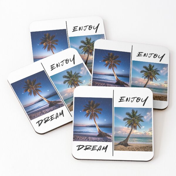 Item preview, Tropical dreams, enjoying life, palm trees designed and sold by LiskoDesign.