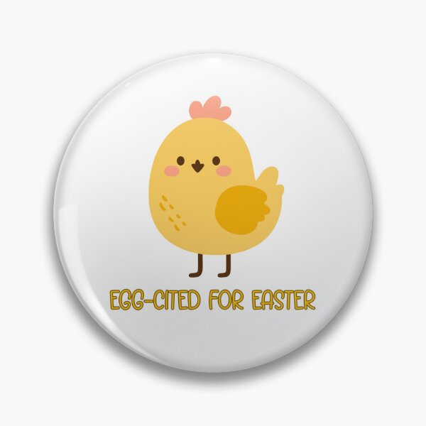 Item preview, Egg-Cited for Easter Cute Chicken Design  designed and sold by GiraffeandStuff.