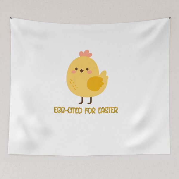 Item preview, Egg-Cited for Easter Cute Chicken Design  designed and sold by GiraffeandStuff.
