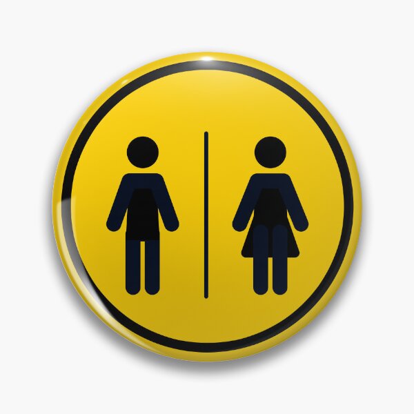 Item preview, Yellow Male and Female Symbol Icon Sign designed and sold by stickerorange.