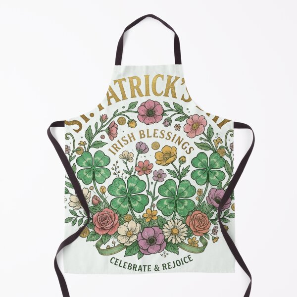 Item preview, St. Patrick’s Day Irish Blessings Floral Shamrocks Design designed and sold by JIKUMI STUDIO.