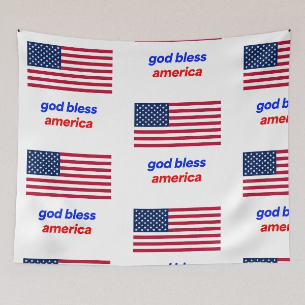 Item preview, god bless america flag designed and sold by JashJhaveri.