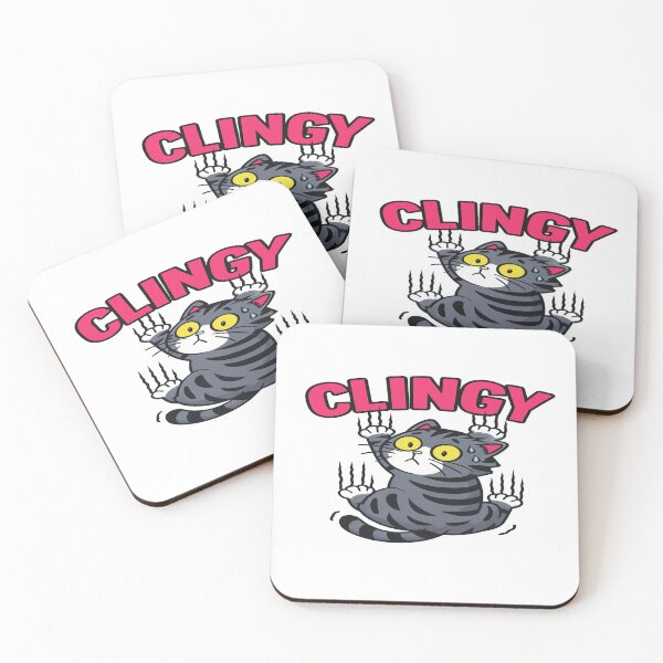 Item preview, Adorable Clingy Cat Cartoon Design – Funny Cute Kitty Illustration for Pet Lovers and Cat Humor Fans designed and sold by Bright Nest Studio.