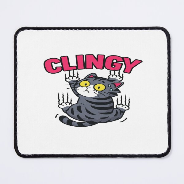 Item preview, Adorable Clingy Cat Cartoon Design – Funny Cute Kitty Illustration for Pet Lovers and Cat Humor Fans designed and sold by Bright Nest Studio.